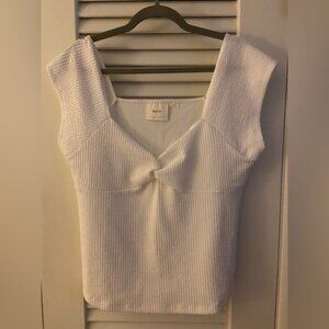 Never been worn Maeve White Knit Women’s Top